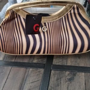 Guess gold and black purse vintage